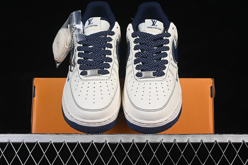 All categories Nk Air Force 1 Air Force series Nk Air Force 1 Low Air Force low top Nike Air Force 1'07 Low LV co-branded dark blue classic presbyopia Air Force 1 low top casual sneakers HH7518-078